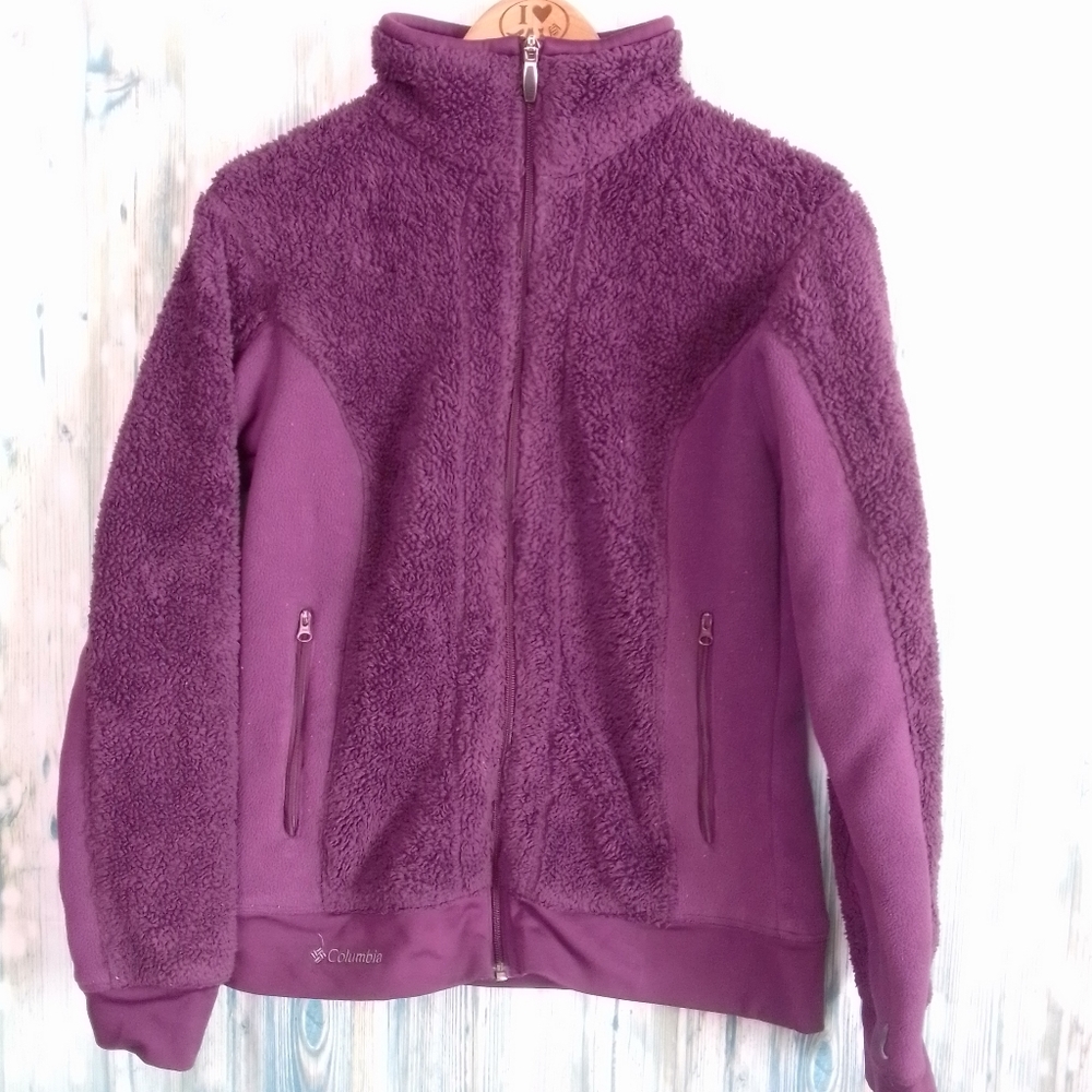 Columbia bugaboo interchange Fleece jacket only 01218 purple medium